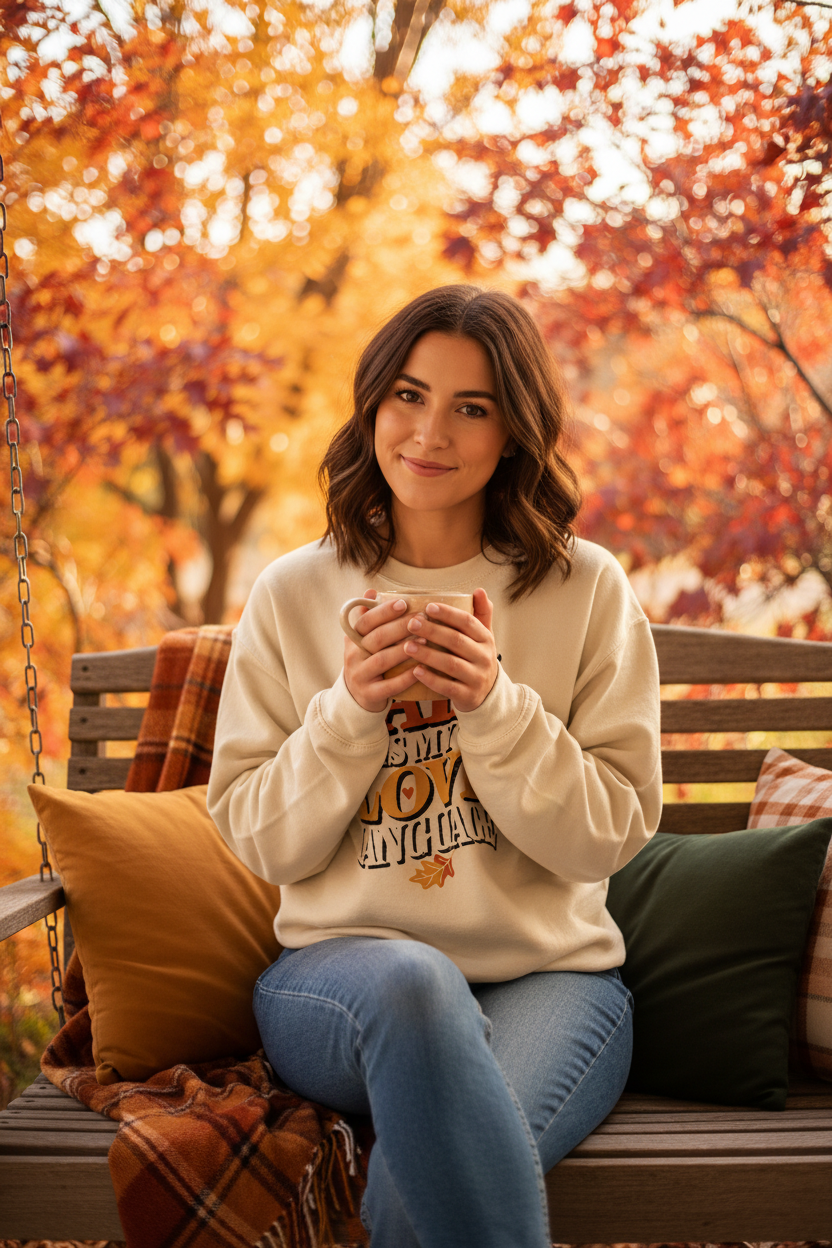 Fall Is My Love Language Sweatshirt Lifestyle