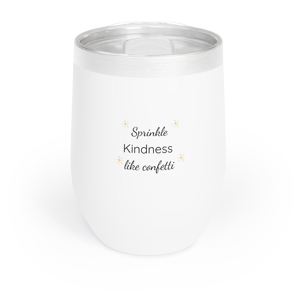Sprinkle Kindness Like Confetti Wine Tumbler | Stainless Steel Gift for Her