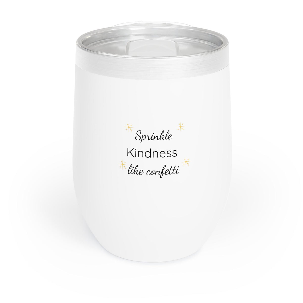 Sprinkle Kindness Like Confetti Wine Tumbler | Stainless Steel Gift for Her