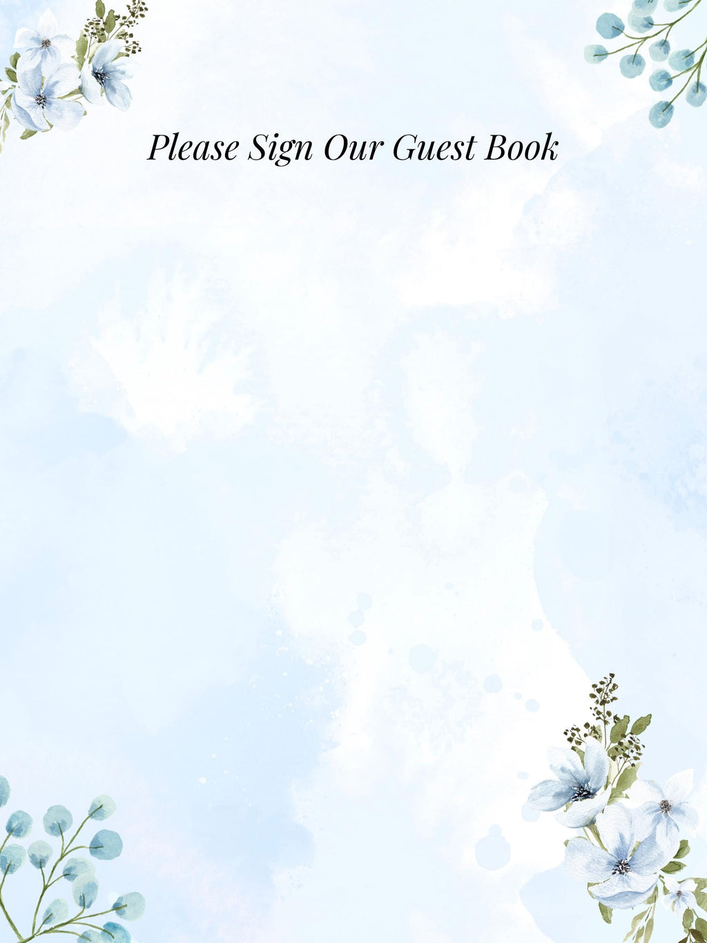Eucalyptus Celebration of Life Bundle | 10-Piece Memorial Template Set (Editable Canva)
